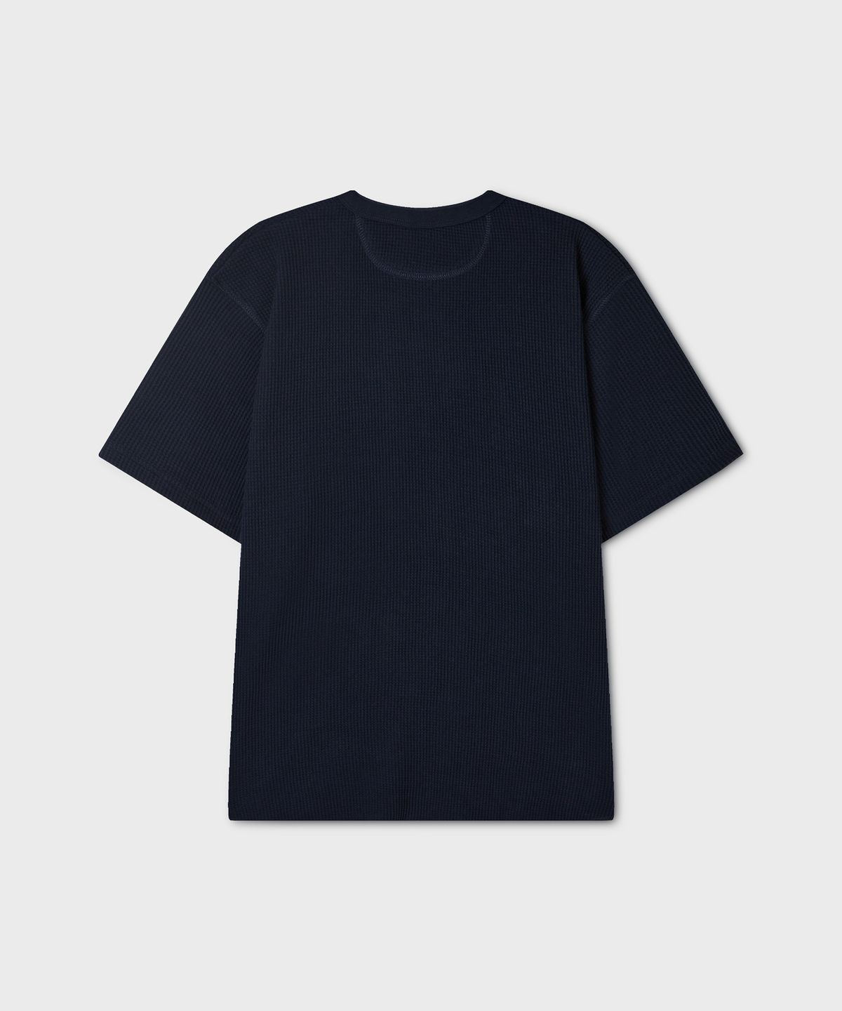 후아유(WHO.A.U) Waffle Henley Short Sleeve T-shirt / WHRAG3791U