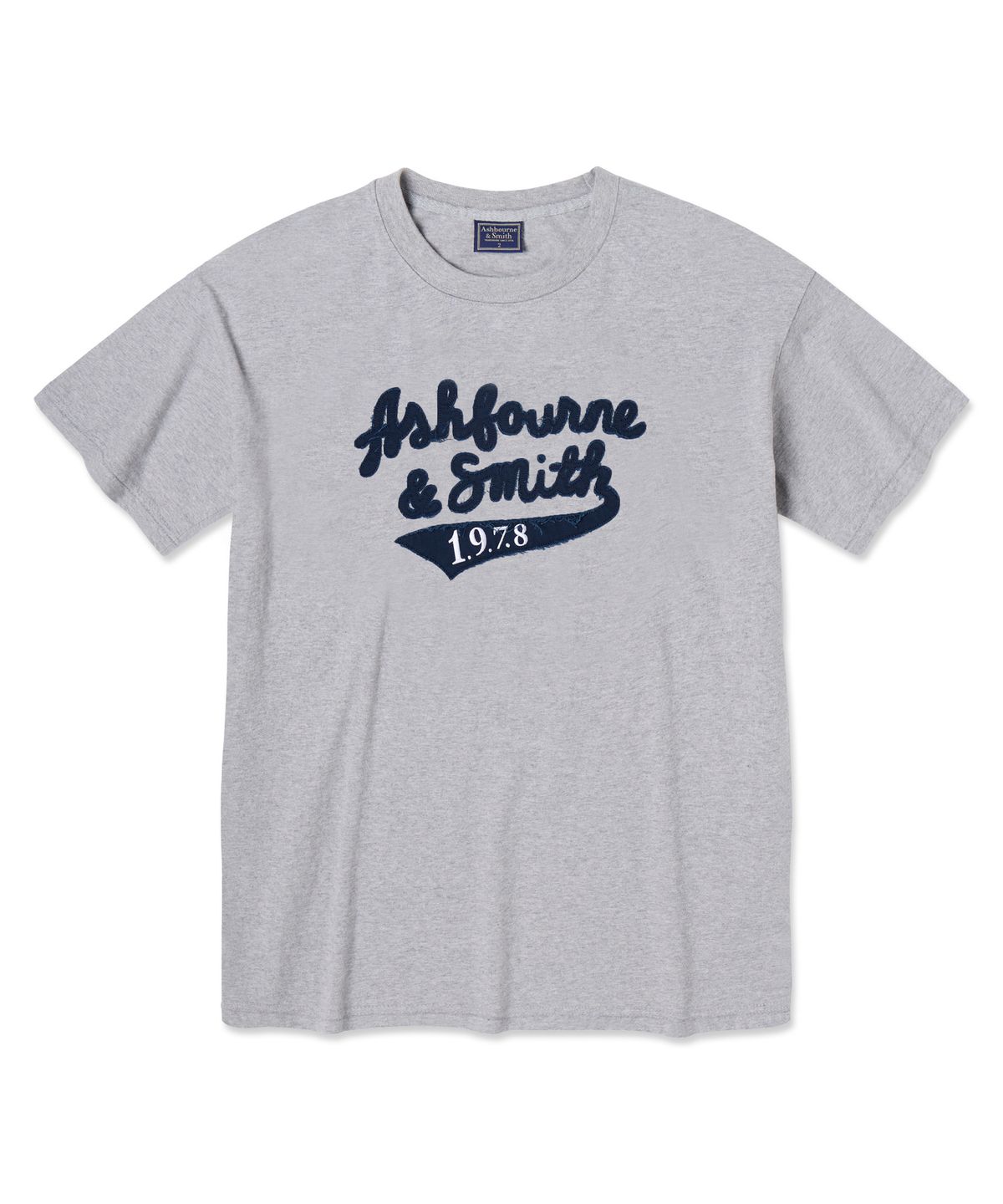 애쉬본&스미스(ASHBOURNE & SMITH) [MEN] ASHBOURNE 1978 반팔티 ASH1009_그레이