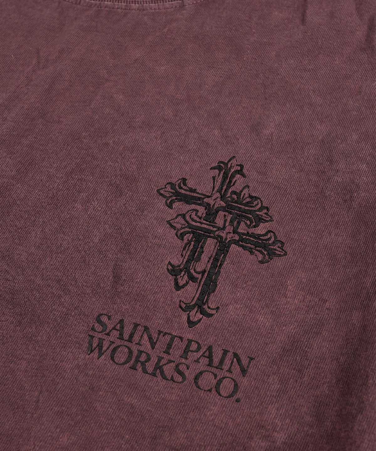 세인트페인(SAINTPAIN) SP 더블 크로스 피그먼트 반팔티 핑크