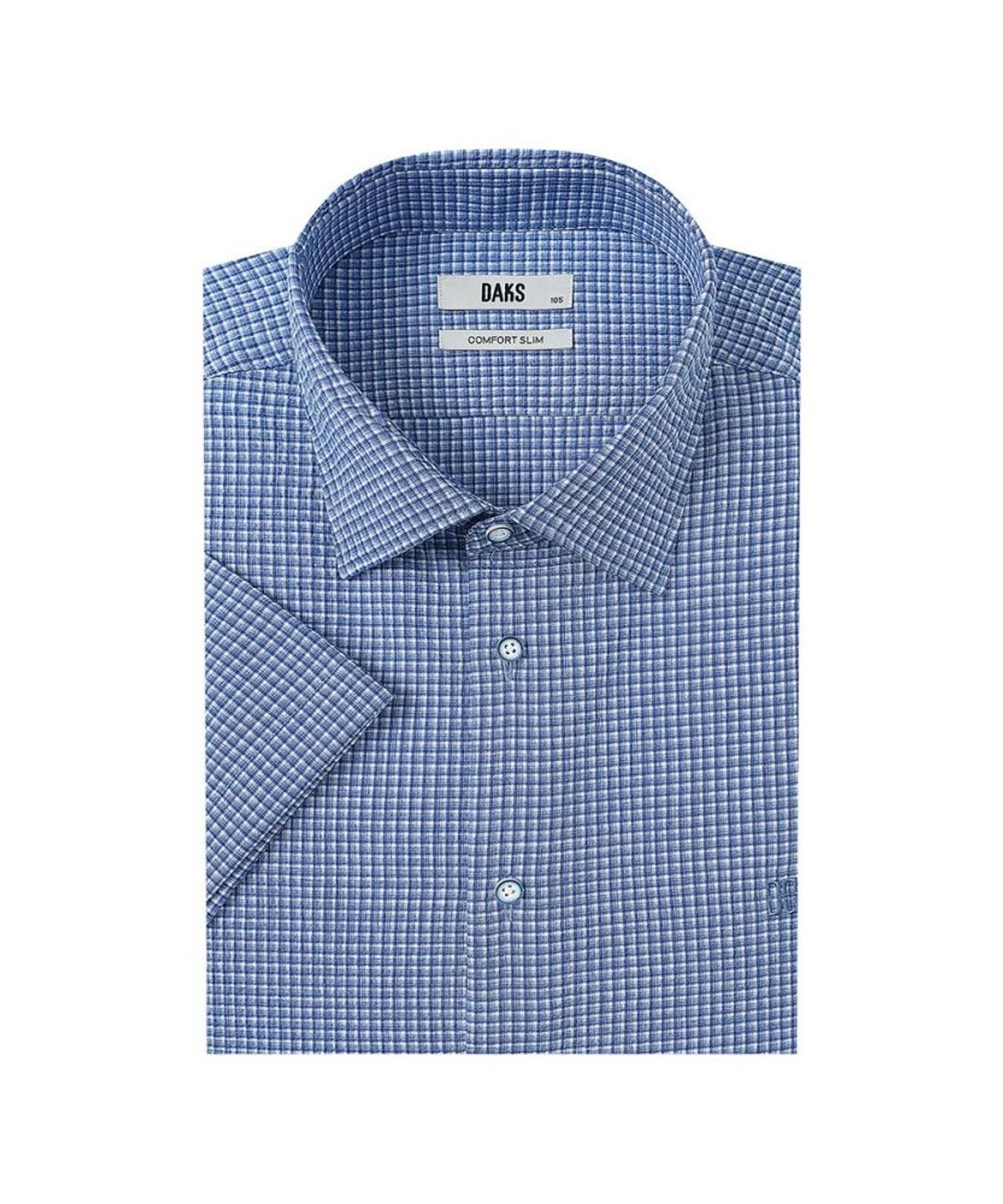닥스셔츠(DAKS SHIRTS) 노케어 린넨혼방 스몰체크 드레스셔츠_DMS1SHDS220B1