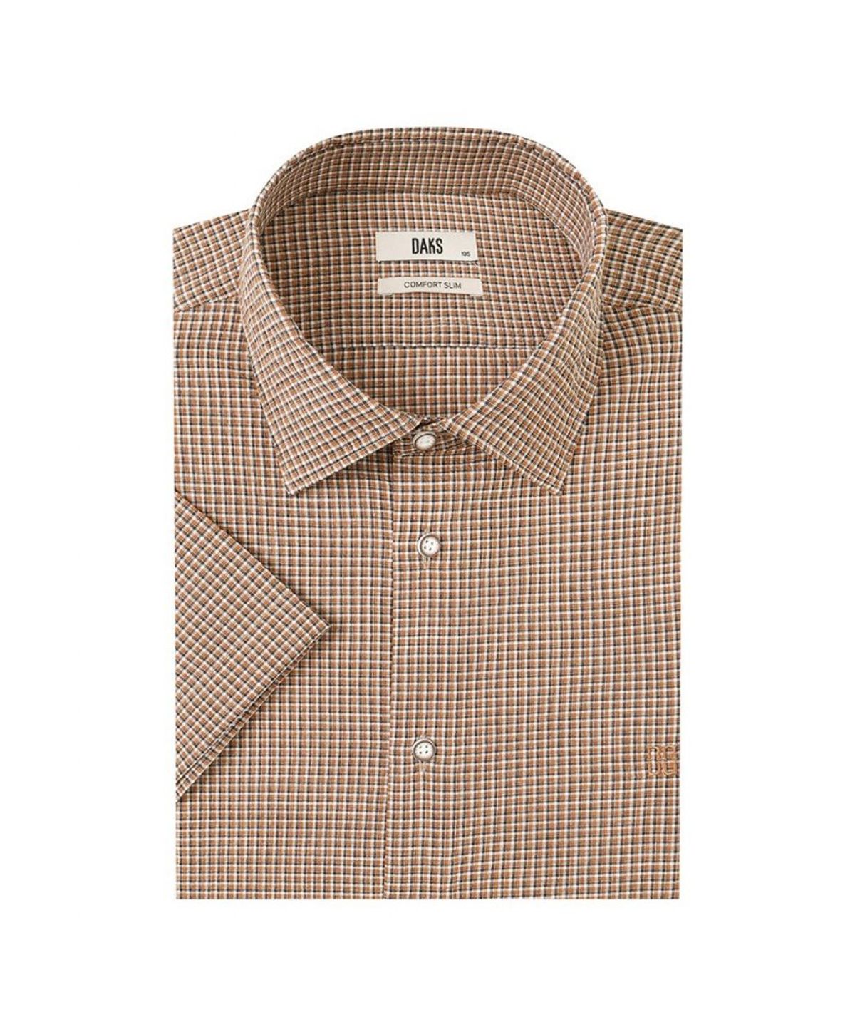 닥스셔츠(DAKS SHIRTS) 노케어 린넨혼방 스몰체크 드레스셔츠_DMS1SHDS220W1