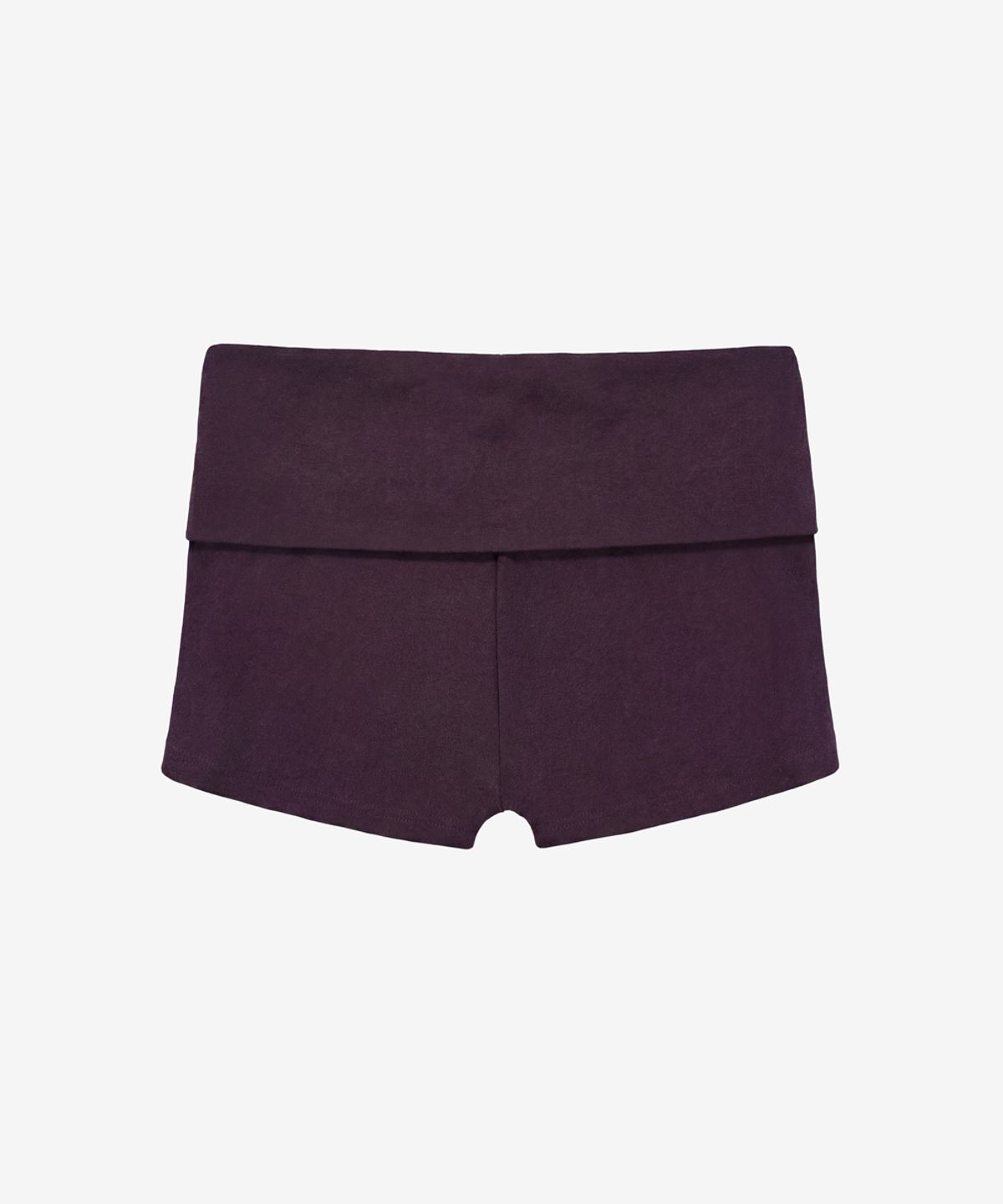 블랙 퍼플(BLACK PURPLE) 블러쉬 폴드 슬림 숏 팬츠_퍼플 Blush Fold Slim Short Pants_Purple