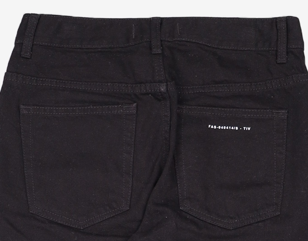 페이탈리즘(FATALISM) #0218 Black straight crop jean 44
