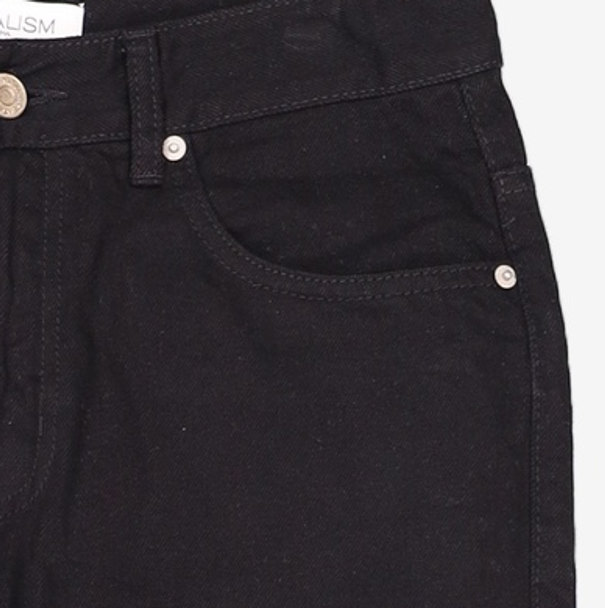 페이탈리즘(FATALISM) #0218 Black straight crop jean 44