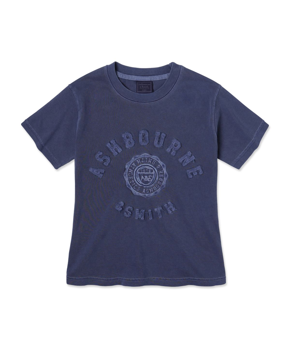 애쉬본&스미스(ASHBOURNE & SMITH) [우먼] ATHL 피그먼트 반팔티 ASH1006_다크블루