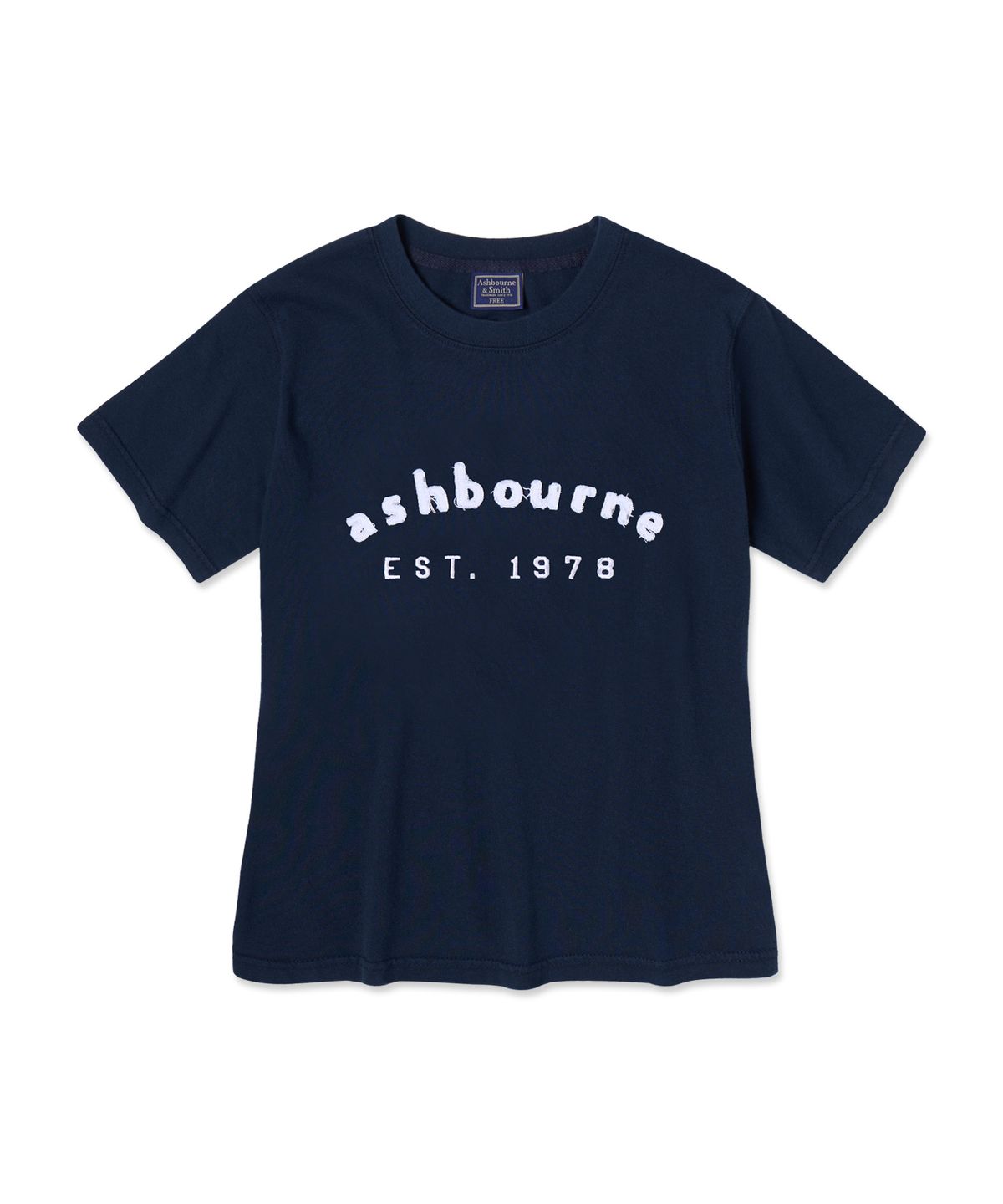 애쉬본&스미스(ASHBOURNE & SMITH) [우먼] A&SMITH EST 반팔티 ASH1003_네이비