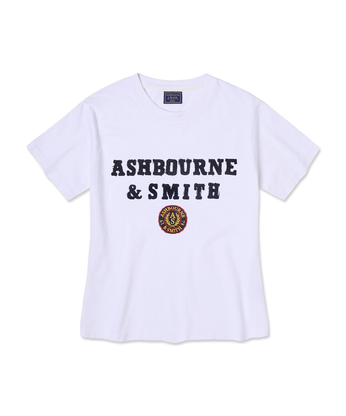 애쉬본&스미스(ASHBOURNE & SMITH) [우먼] EMBROIDER 반팔티 ASH1007_화이트