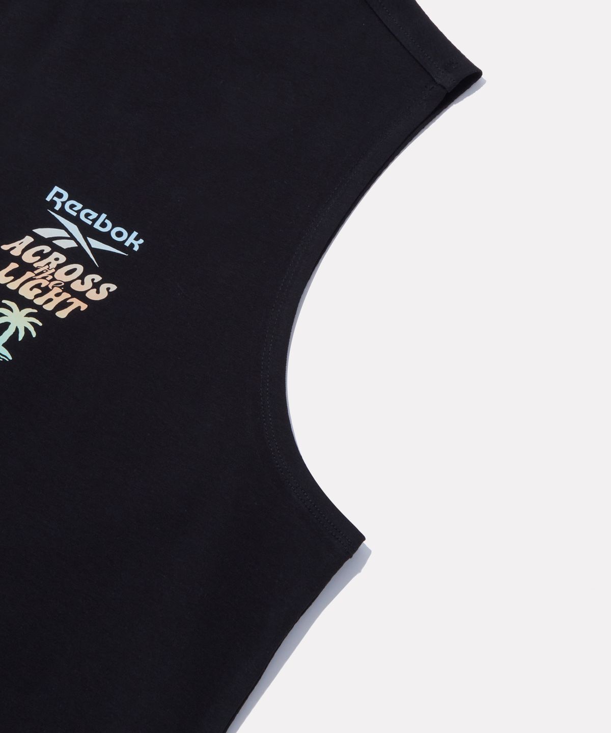 리복(REEBOK) 리조트 그래픽 아이스코튼 탱크 탑 - 블랙