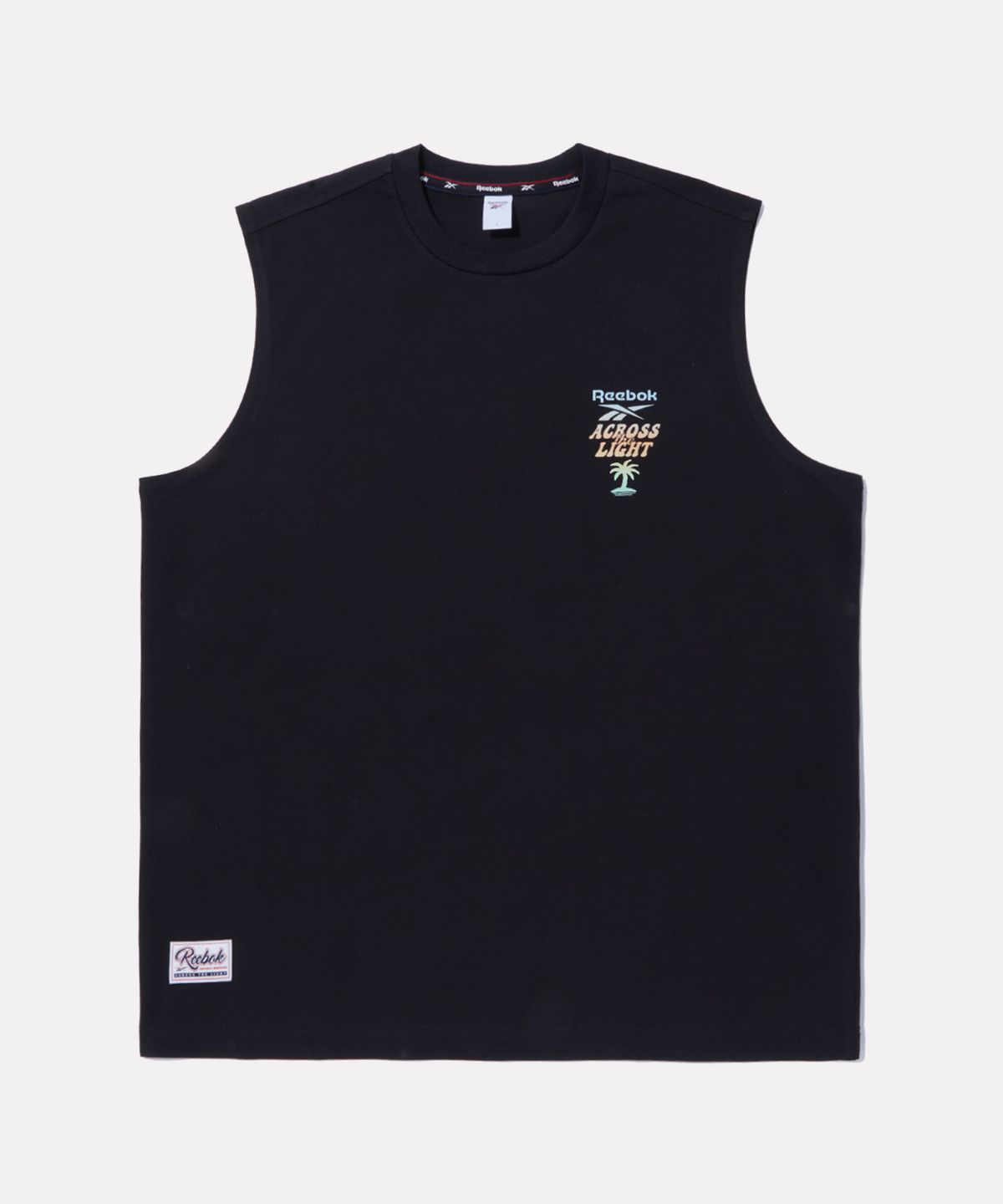 리복(REEBOK) 리조트 그래픽 아이스코튼 탱크 탑 - 블랙