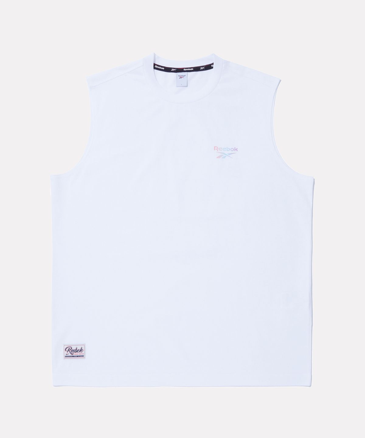 리복(REEBOK) 리조트 그래픽 아이스코튼 탱크 탑 - 화이트
