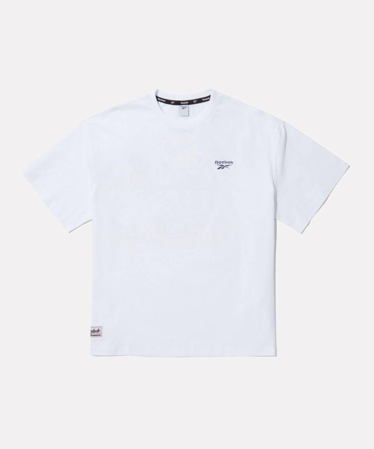 리복(REEBOK) 비치 그래픽 아이스코튼 반팔티 - 화이트