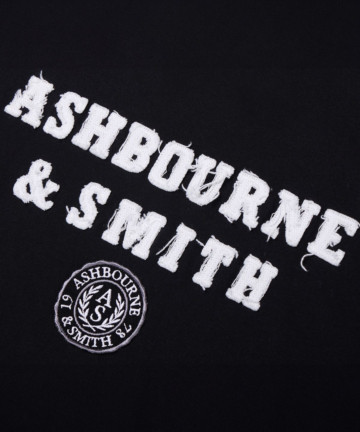 애쉬본&스미스(ASHBOURNE & SMITH) [우먼] EMBROIDER 반팔티 ASH1007_블랙