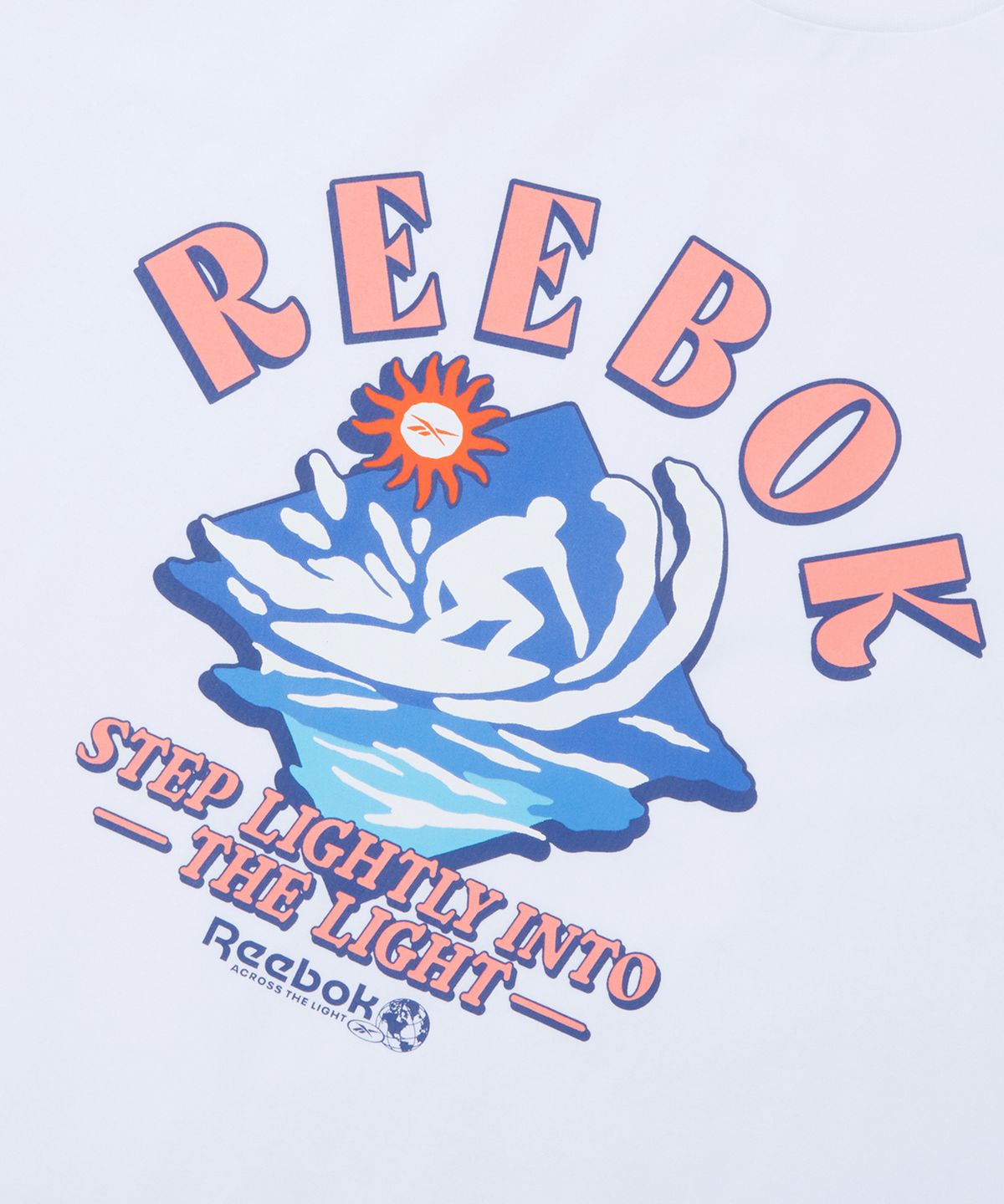 리복(REEBOK) 서프 그래픽 아이스코튼 반팔티 - 화이트