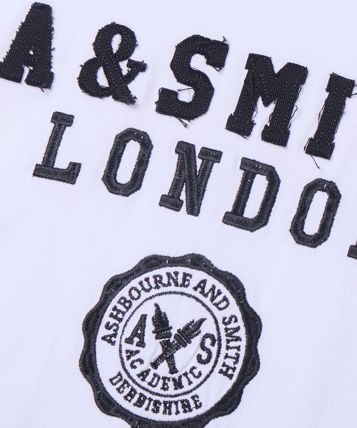 애쉬본&스미스(ASHBOURNE & SMITH) [우먼] ACADEMY 반팔티 ASH1008_화이트