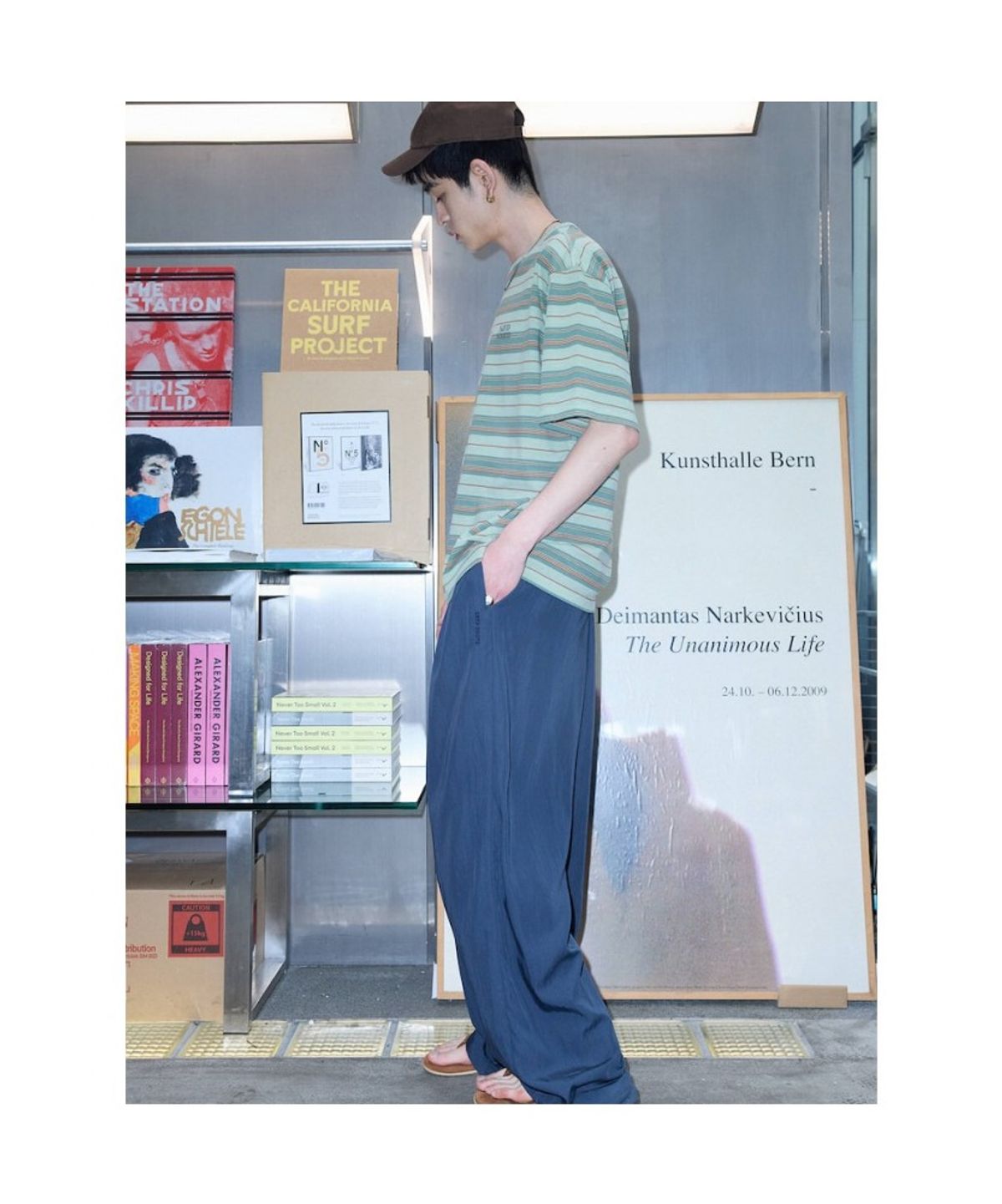샌드 사운드(SAND SOUND) (UNISEX) 드레이프 밴딩 팬츠  네이비
