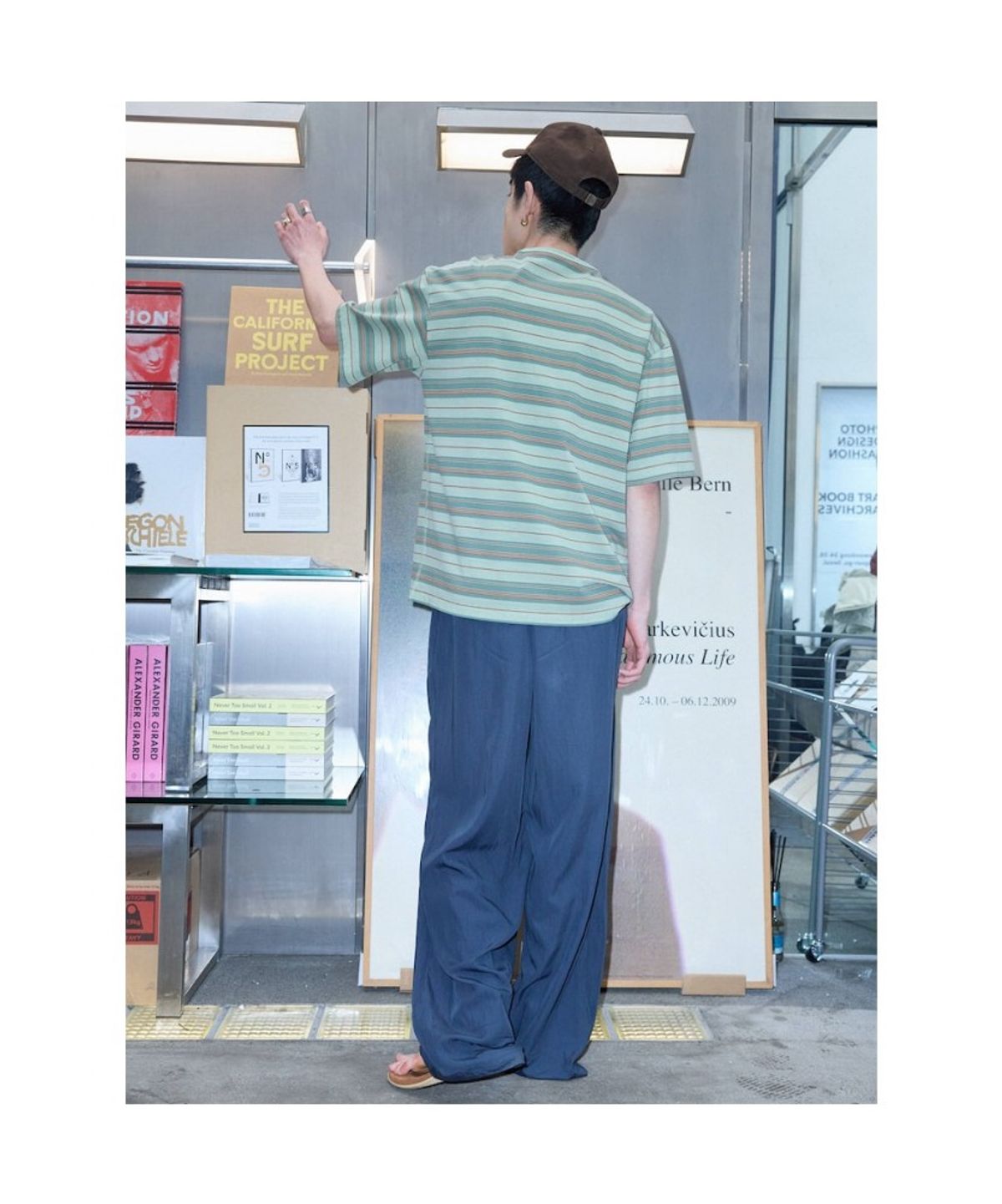 샌드 사운드(SAND SOUND) (UNISEX) 드레이프 밴딩 팬츠  네이비