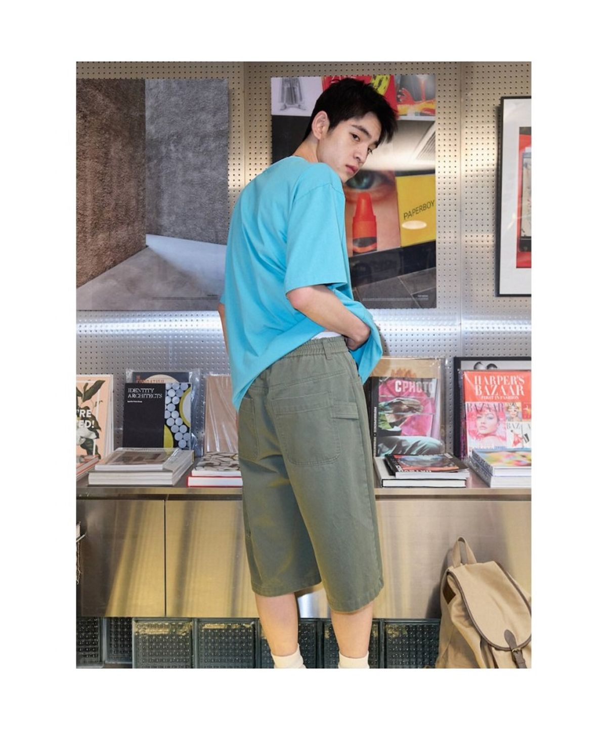 샌드 사운드(SAND SOUND) (UNISEX) 워크 워싱 죠츠  카키