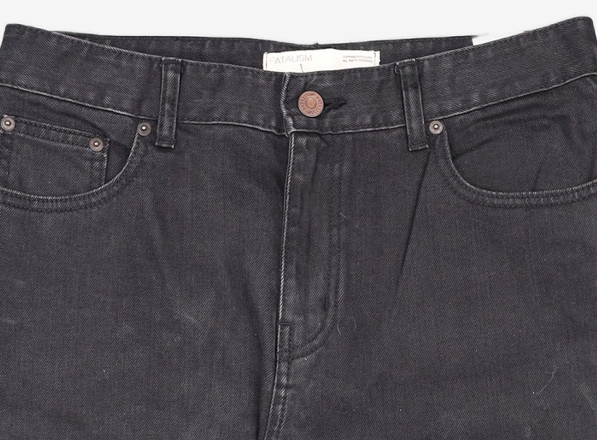 페이탈리즘(FATALISM) 0225 essential black straight crop fit Limited.ver 48