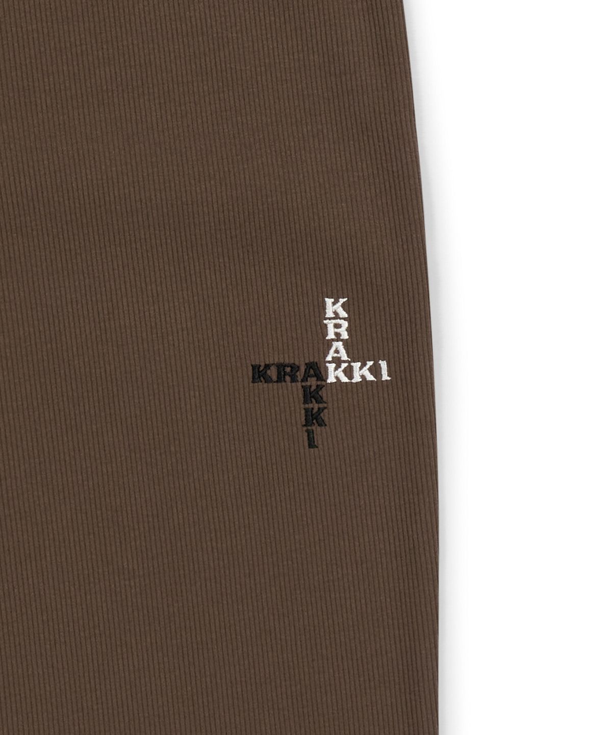 크래키(KRAKKI) [Women] Ribbed Training Pants_Brown [KR265PWP409]
