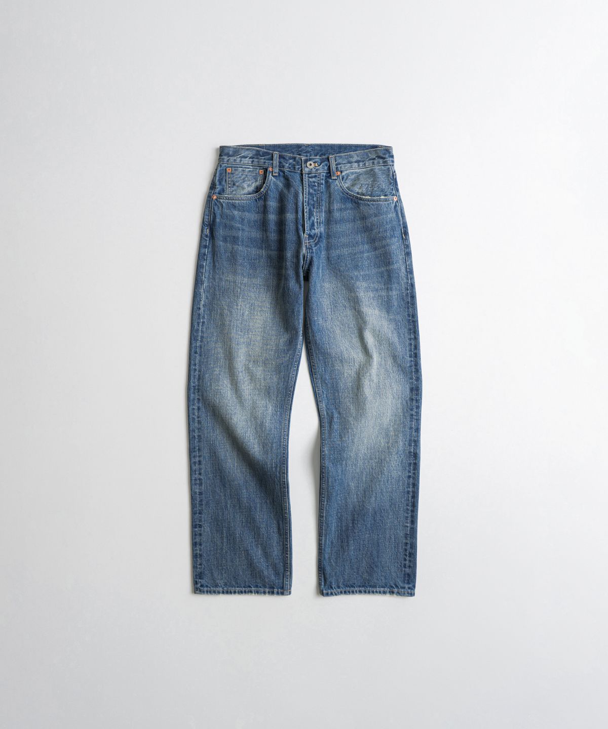비헤비어(BEHEAVYER) 312R SELVEDGE DENIM PANTS washed blue