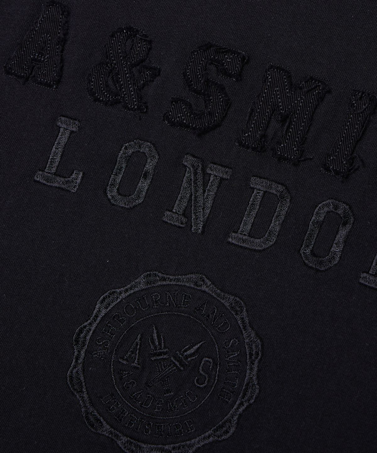 애쉬본&스미스(ASHBOURNE & SMITH) [우먼] ACADEMY 반팔티 ASH1008_블랙