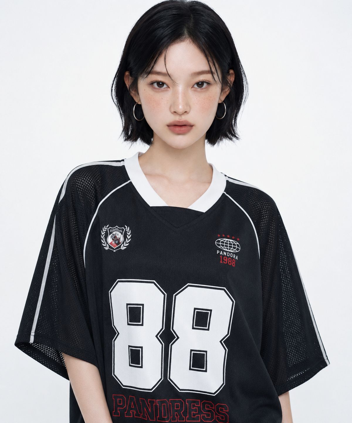 어반드레스(AVANDRESS) 88 메쉬 풋볼 져지 티셔츠_3Colors