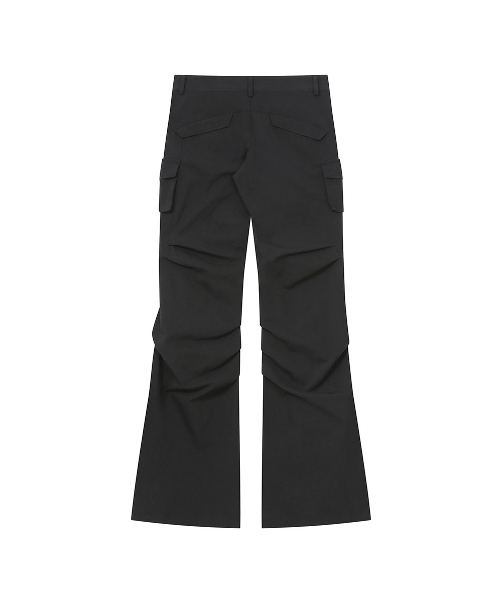 MUSINSA | MISEKI SEOUL Hannah side pocket flared pants BLACK