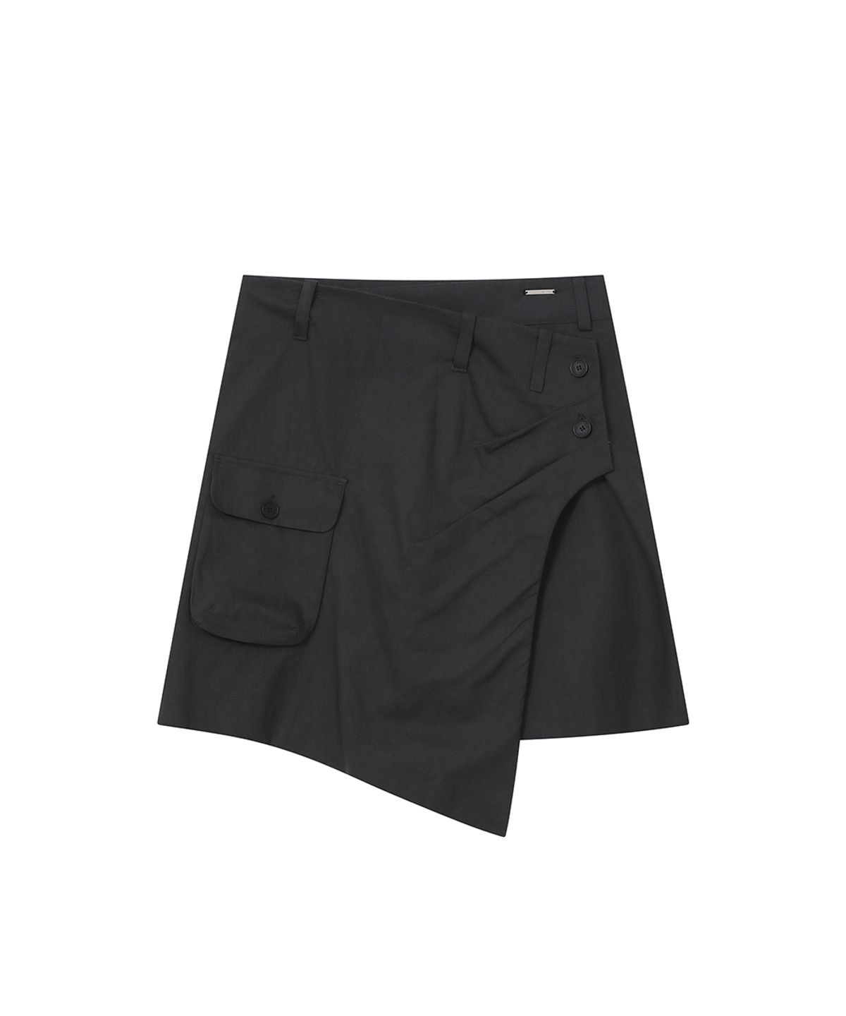 미세키서울(MISEKI SEOUL) Hannah side pocket wrap midi skirt CHARCOAL
