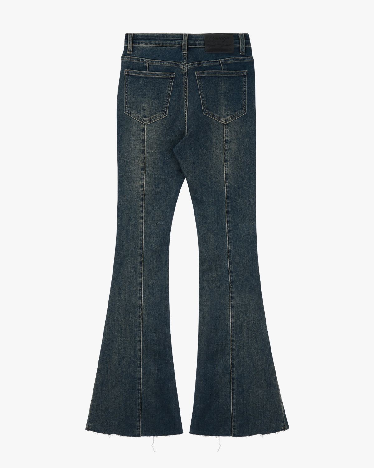여린(YEORIN) Cutting line washed denim (Deep Blue)