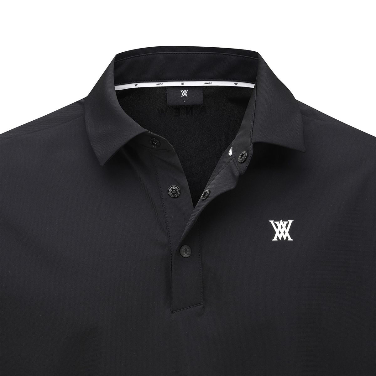 어뉴골프(ANEW GOLF) MEN HYBRID SOLID T-SHIRT_BK