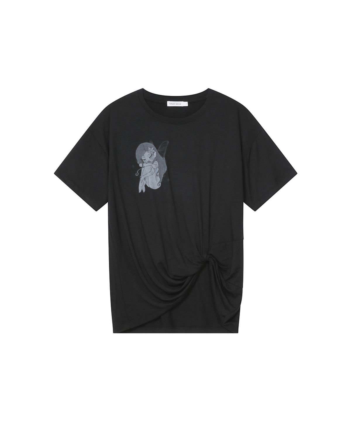 미세키서울(MISEKI SEOUL) Hannah fairy twist short sleeve BLACK