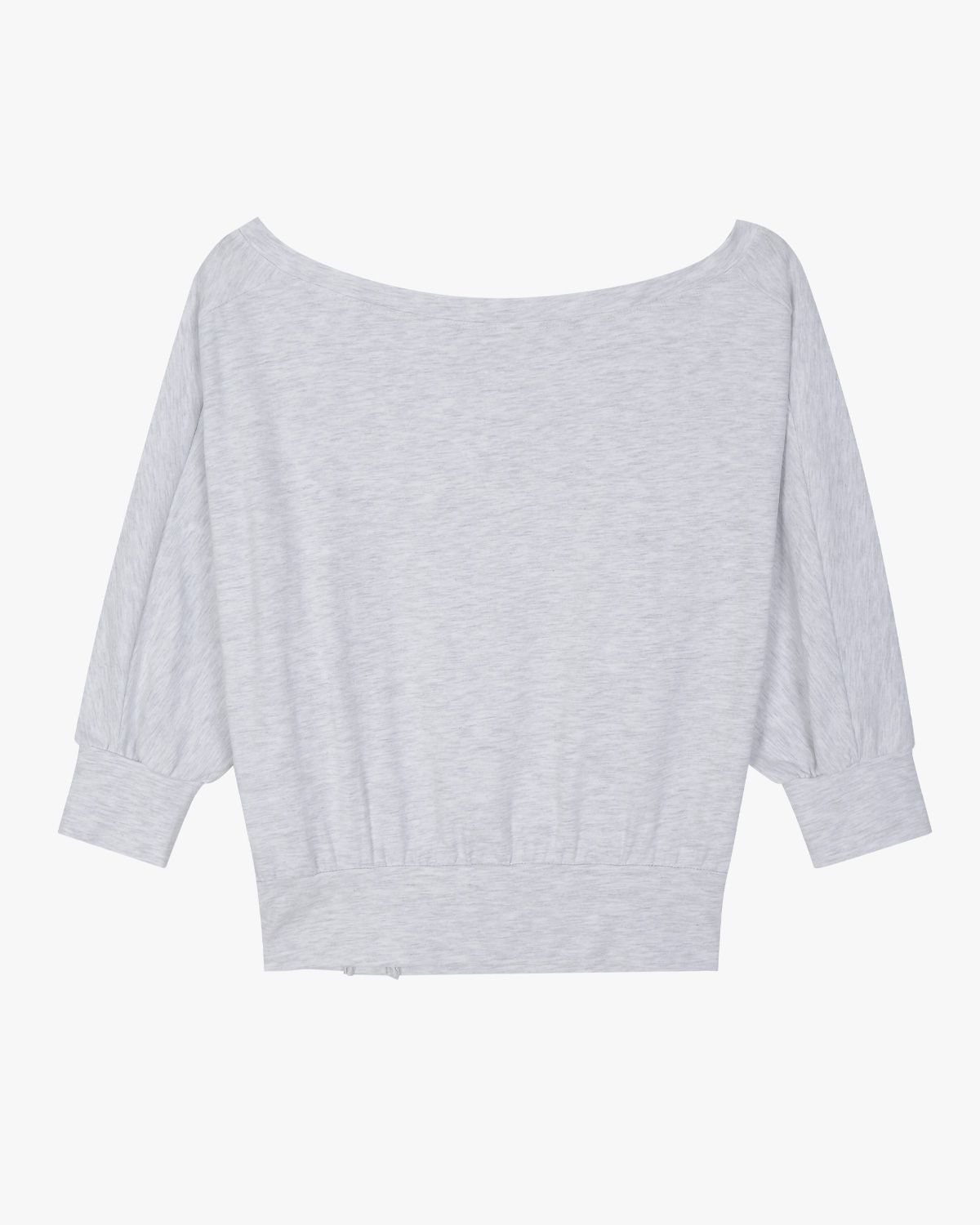 여린(YEORIN) Double Line Boat Neck T-Shirts (W Melange)