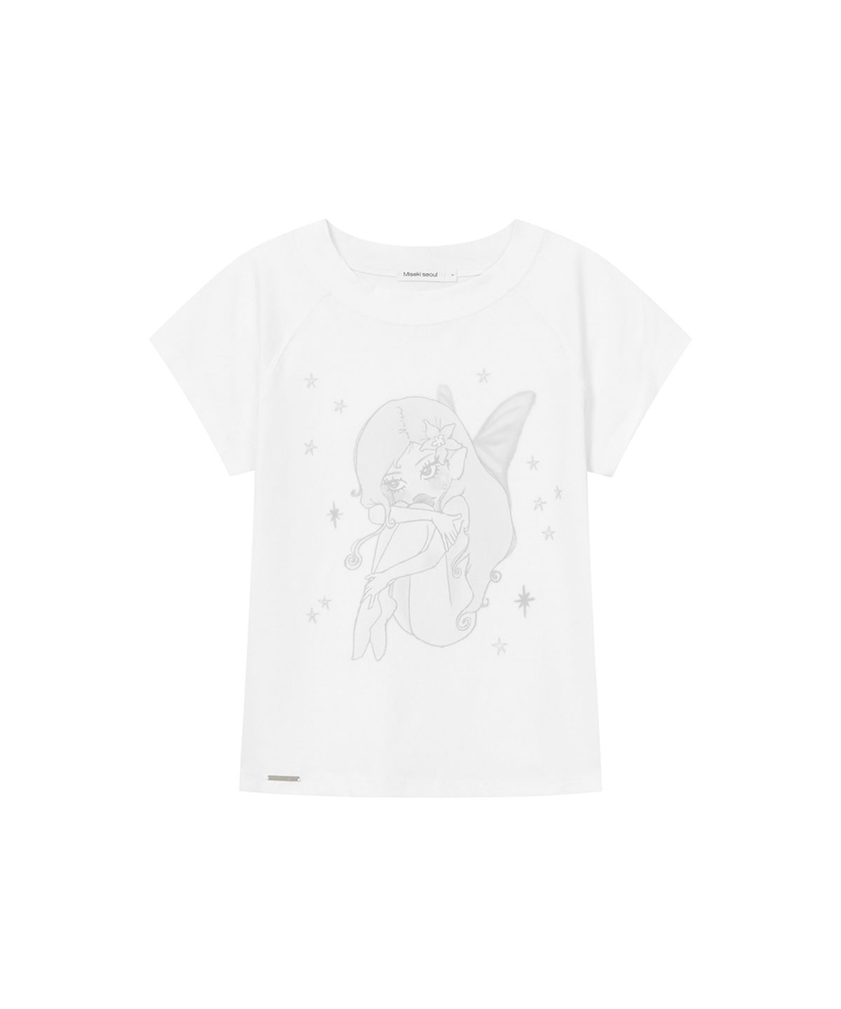 미세키서울(MISEKI SEOUL) Hannah fairy raglan short sleeve WHITE