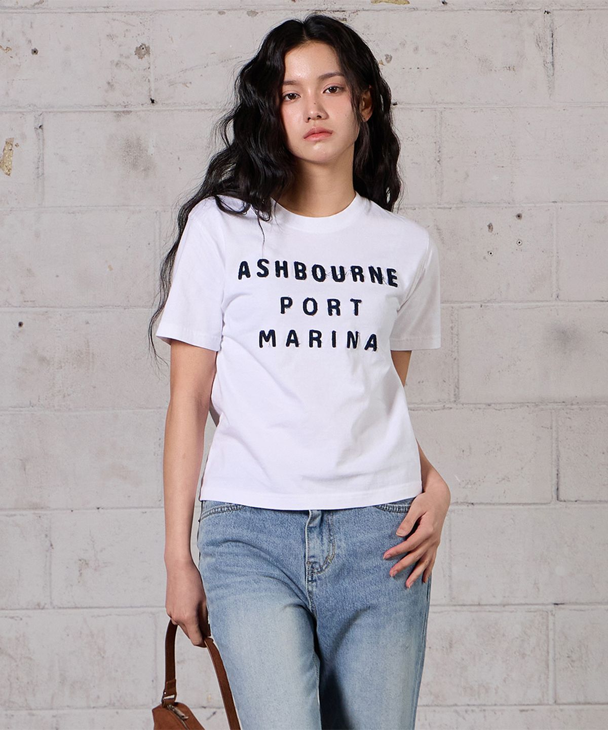 애쉬본&스미스(ASHBOURNE & SMITH) [우먼] PORT MARINA 반팔티 ASH1012_화이트