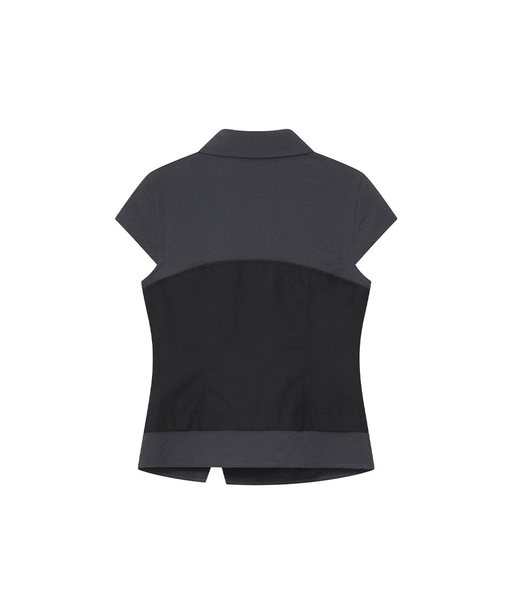 MISEKI SEOUL Hannah side collar shirt Hannah side collar shirt 