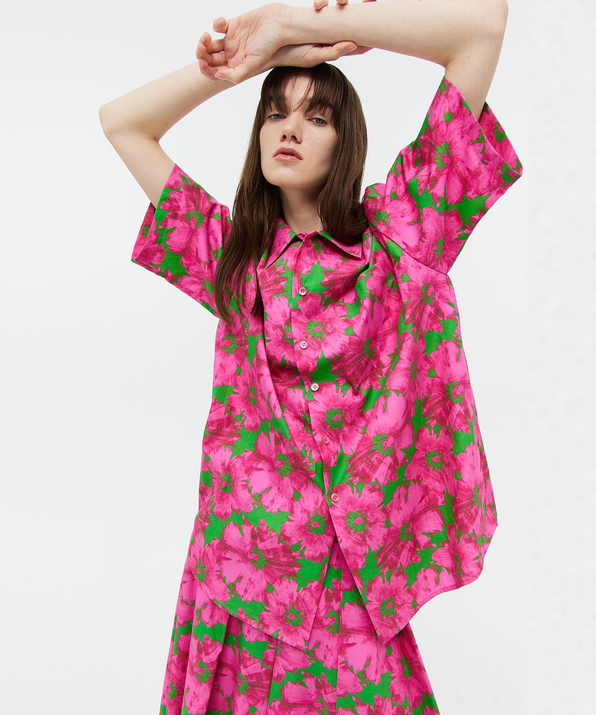 베데르미(VEDERMI) flower cotton half sh (40s)