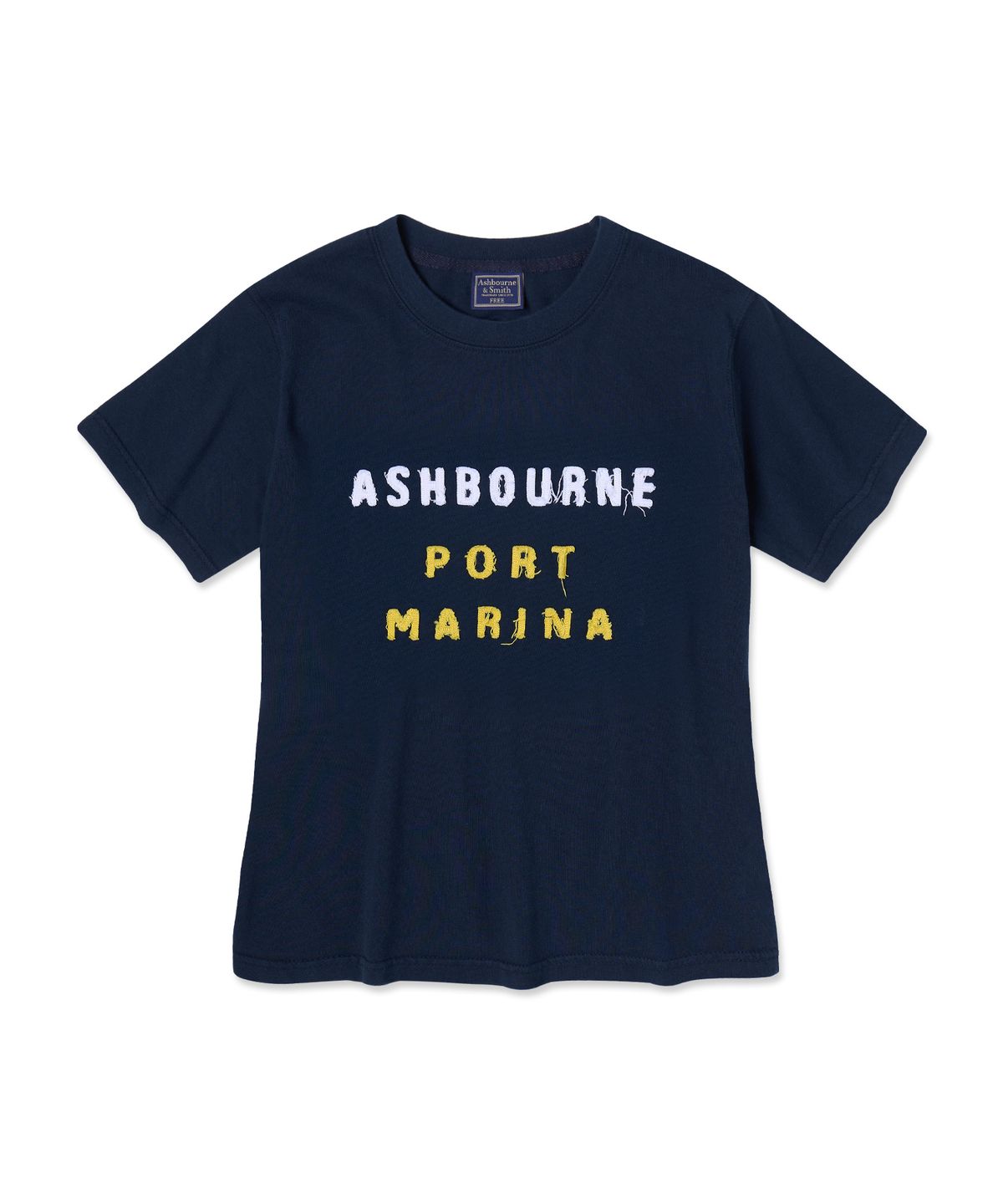 애쉬본&스미스(ASHBOURNE & SMITH) [우먼] PORT MARINA 반팔티 ASH1012_네이비