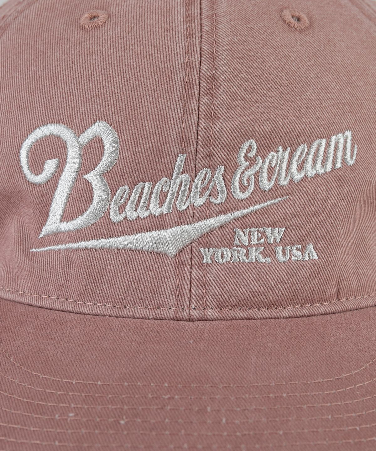 비치스앤크림(BEACHESANDCREAM) New York USA Plat-Ball cap-Pink