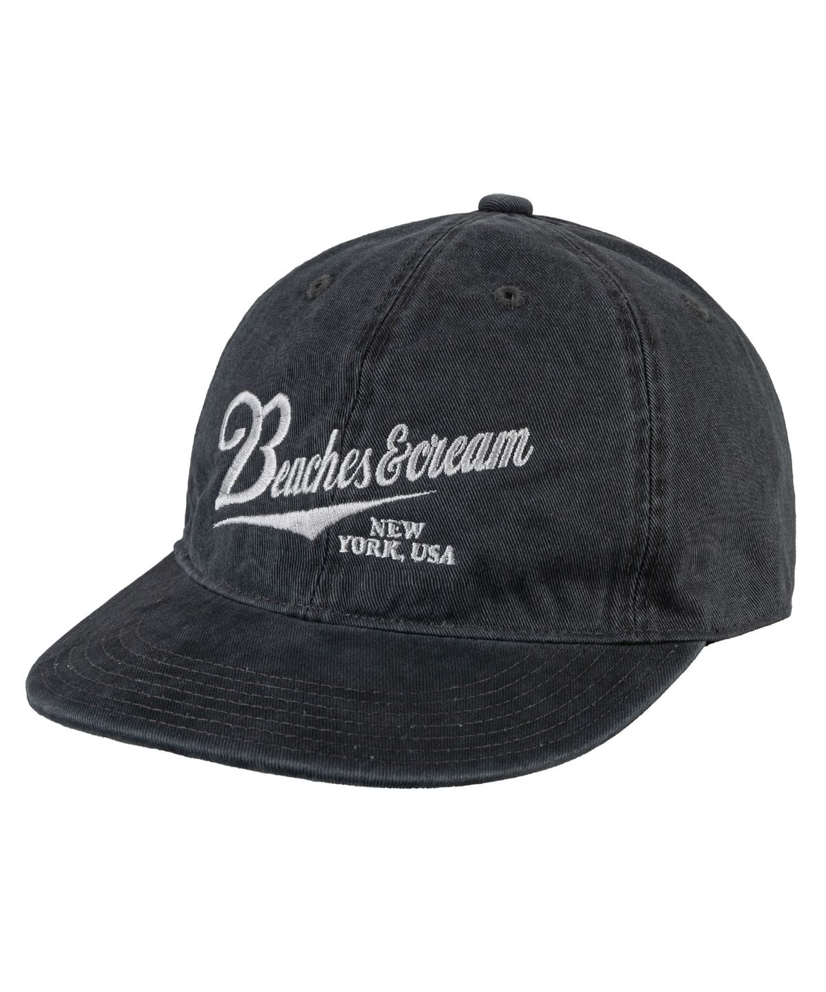 비치스앤크림(BEACHESANDCREAM) New York USA Plat-Ball cap-Charcoal