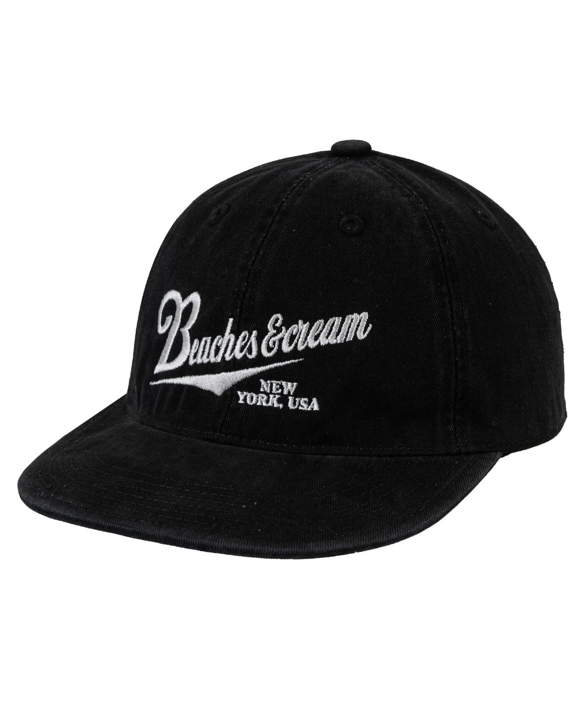 비치스앤크림(BEACHESANDCREAM) New York USA Plat-Ball cap-Black