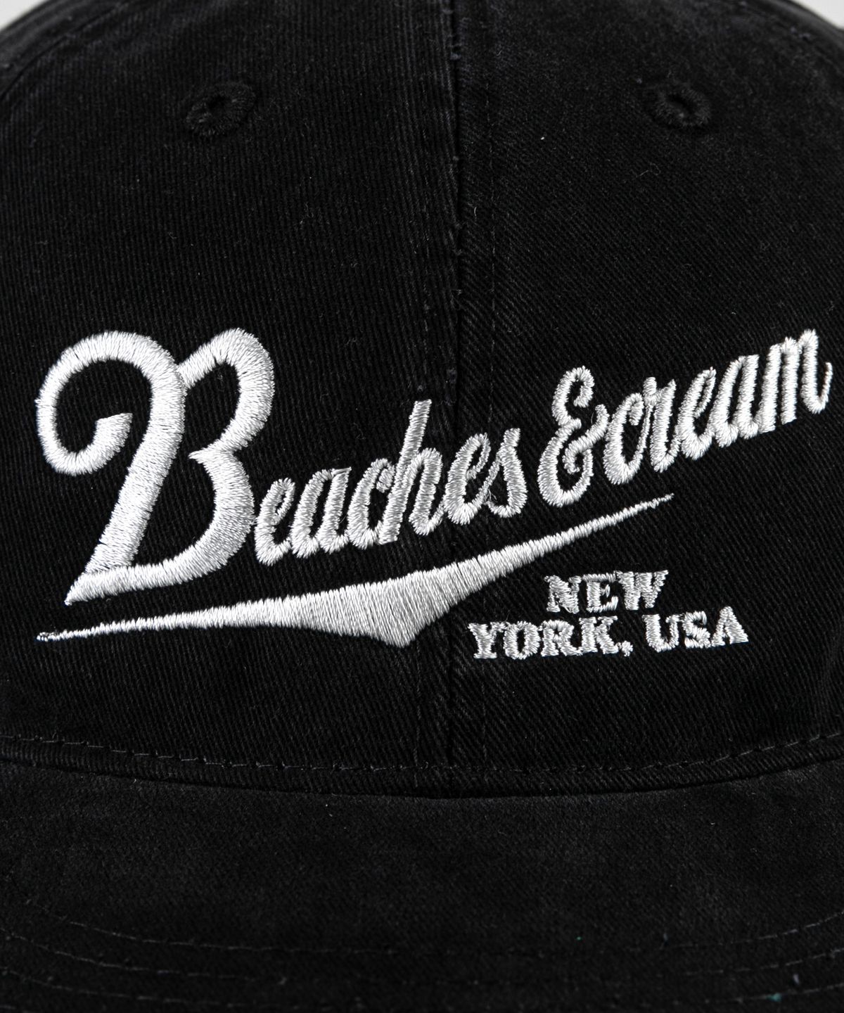 비치스앤크림(BEACHESANDCREAM) New York USA Plat-Ball cap-Black