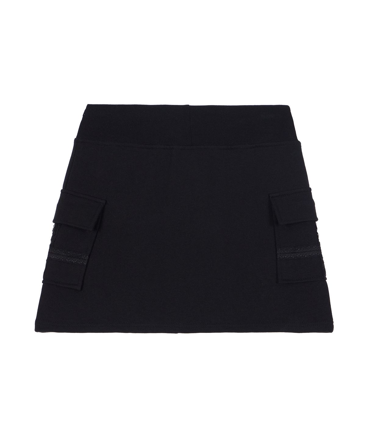 디스펑트(DYSFUNCT) BANDED POCKET MINI SKIRT(BLACK)