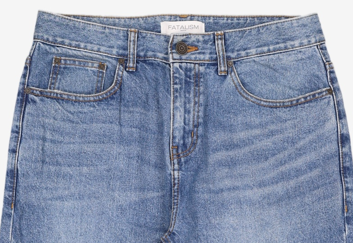 페이탈리즘(FATALISM) 청/데님 팬츠 46