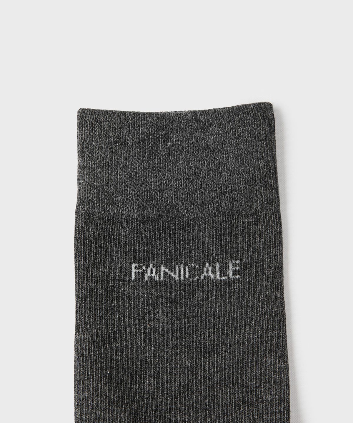 빠니깔레(PANICALE) 차콜 로고 크루 삭스