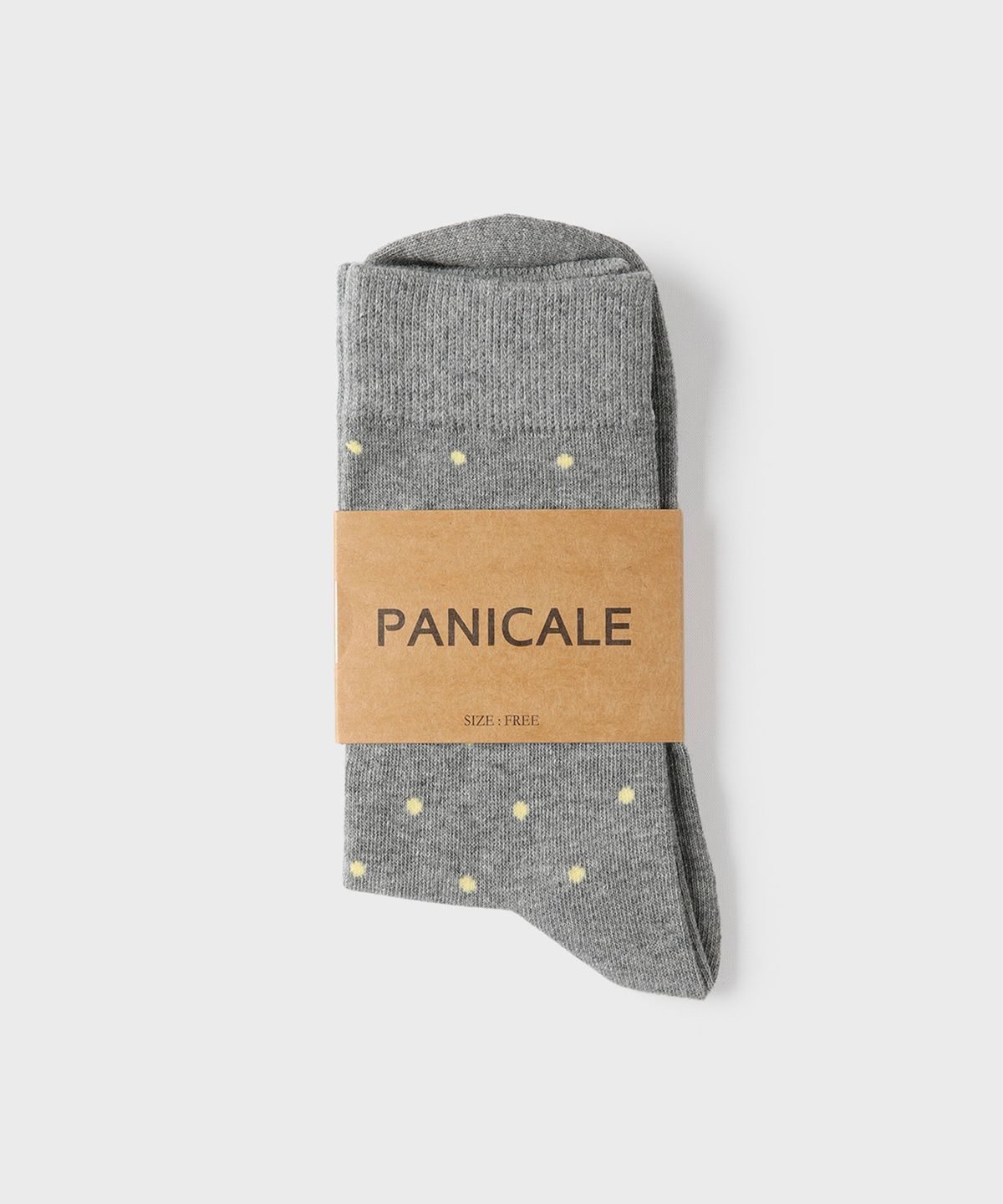 빠니깔레(PANICALE) 땡땡이 로고 크루 삭스