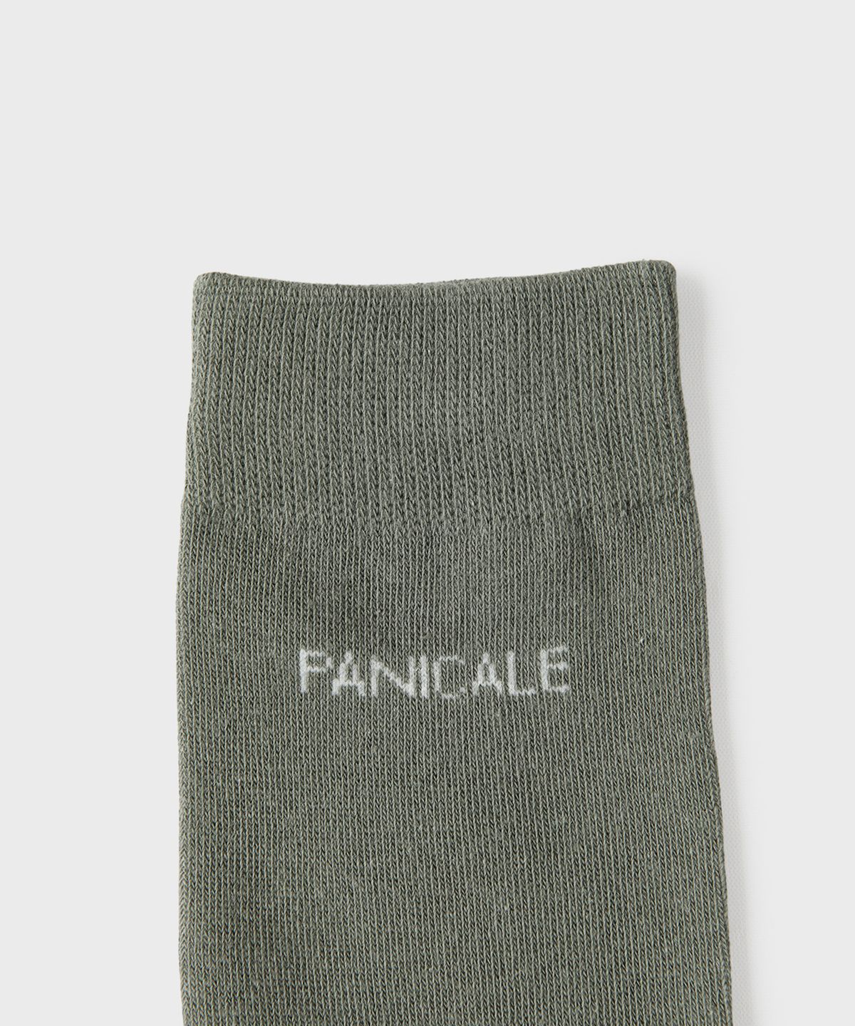 빠니깔레(PANICALE) 올리브 로고 크루 삭스