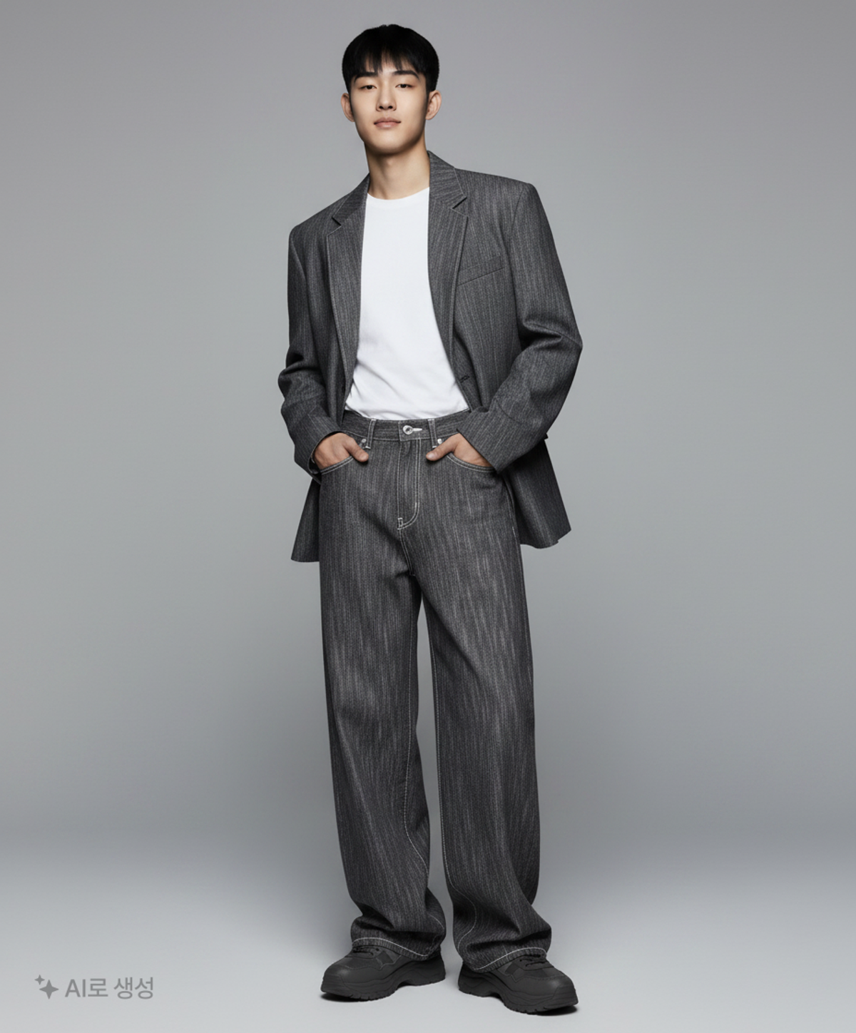 더 크로스(THE CROSS) 청/데님 팬츠 S