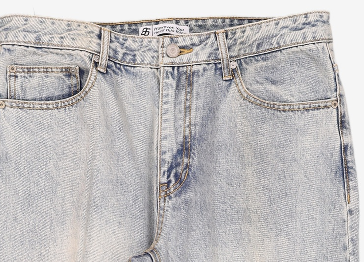 86로드(86ROAD) PALE BLUE CHIP / CROP TAPERED 34