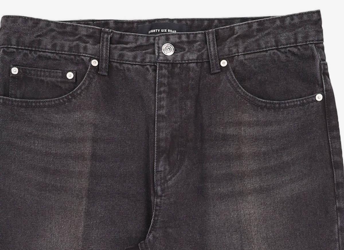 86로드(86ROAD) BLACK NORMAL CHIP / CROP TAPERED 34
