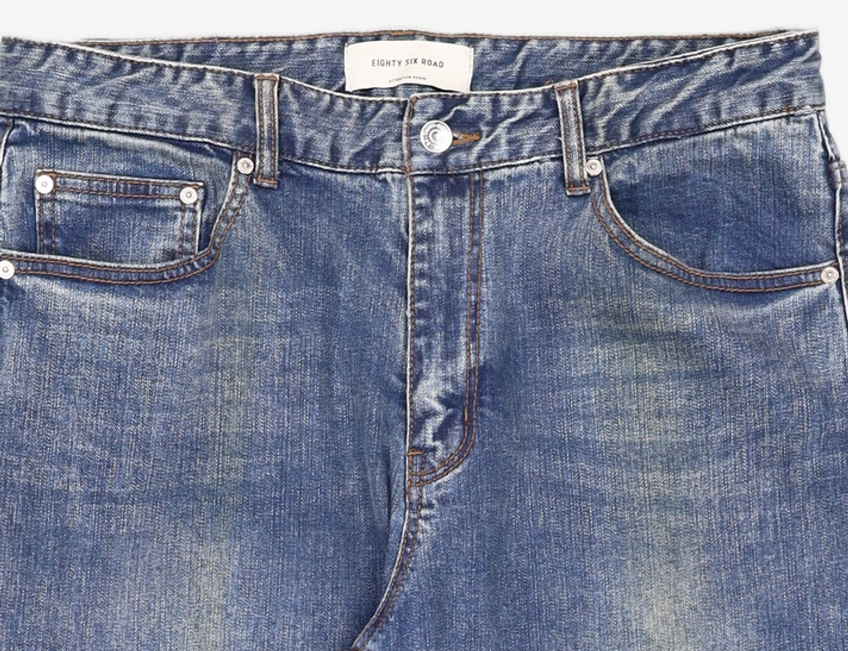 86로드(86ROAD) CHARMING BLUE CHIP / CROP TAPERED 34